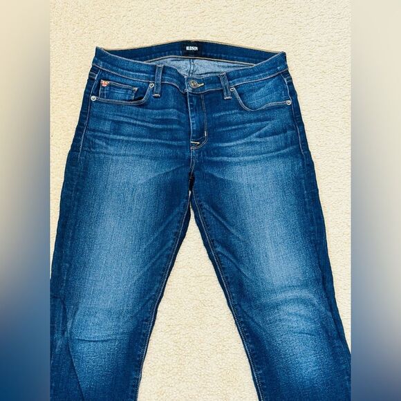 Hudson Jeans Krista Ankle Super Skinny Mid Rise Medium Blue Wash Jeans Sz 29 EUC - Picture 2 of 11